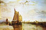 Joseph Mallord William Turner Dort the Dort Packet Boat from Rotterdam Bacalmed painting